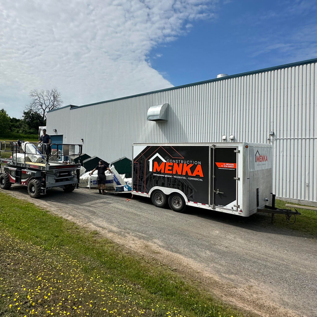 Chantier de rénovation d'une fromagerie